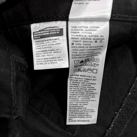 Levi's x McLaren Formula 1 Jeans - Black - Women's Size: 25 - Picture 8 of 9